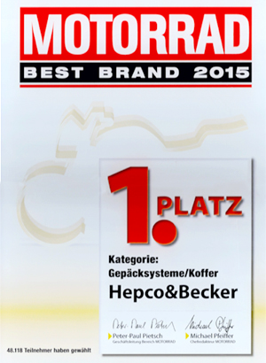 Hepco&Becker že petič prejel prestižno nagrado